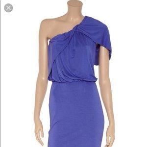 Robert Rodriguez One Shoulder Jersey Midi dress